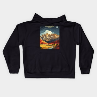 Picos de Europa starry night Spain Travel Tourism Retro Vintage Kids Hoodie